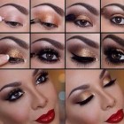 Red gold make-up tutorial