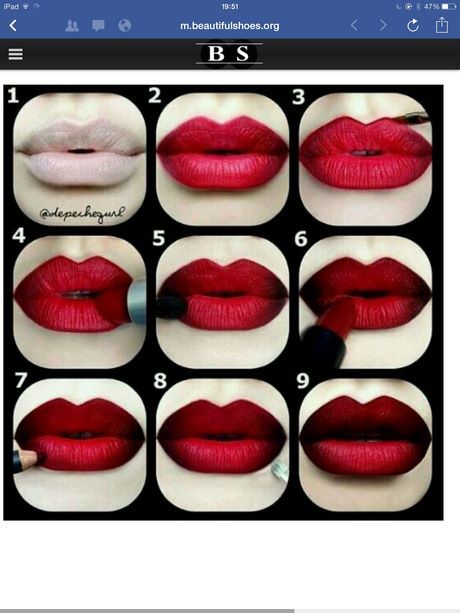 Zwarte lip make-up tutorial