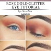 Bruine en gouden oog make-up tutorial