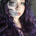 Gemakkelijk half schedel make-up tutorial