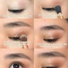 High school make-up tutorial bruine ogen