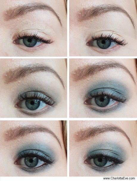 Zilver en blauw oog make-up tutorial