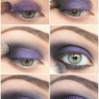 Purple smokey eye make-up tutorial