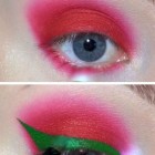 Kerst make-up tutorial rood