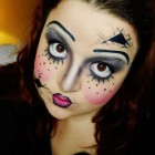 Creepy broken doll make-up tutorial