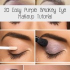 Dramatische Purple smokey eyes make-up tutorial