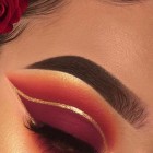 Gouden en rode make-up tutorial