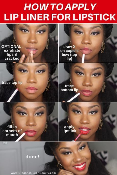 Lip liner make-up tutorial