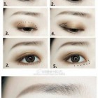Make – up tutorial voor bruine ogen Aziatische