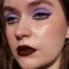 Blauwe en paarse make-up tutorial