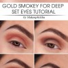 Gold smokey eye make-up tutorial