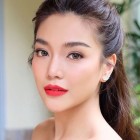 Rode lip make-up tutorial Aziatische